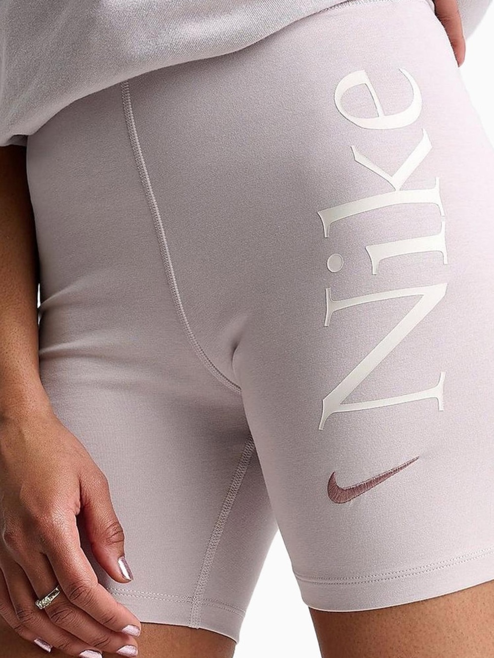 Nike Lilac/Pink Logo Bike Shorts